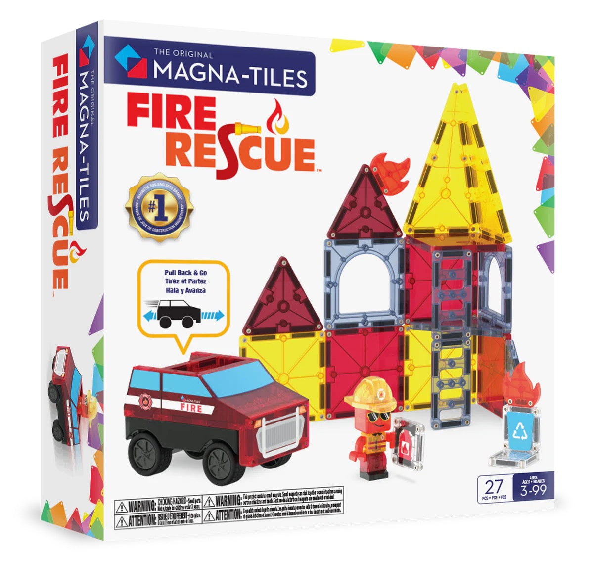 Magnatiles Fire rescue